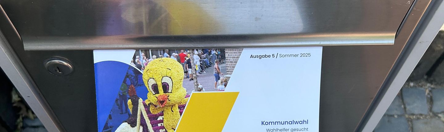 Stadtinfobroschüre Briefkasten