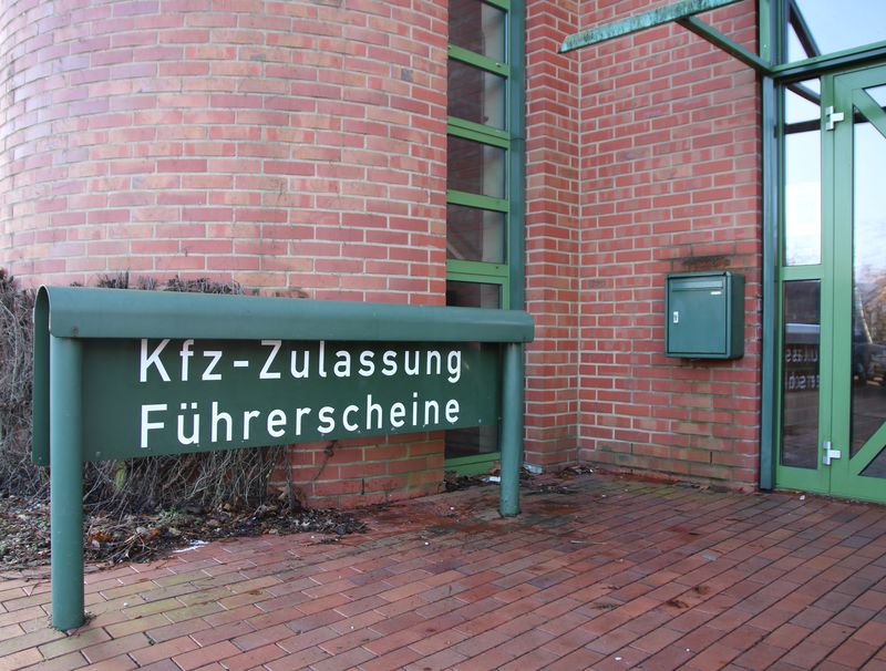 Bild des Eingangs der Führerscheinstelle des Kreises Borken