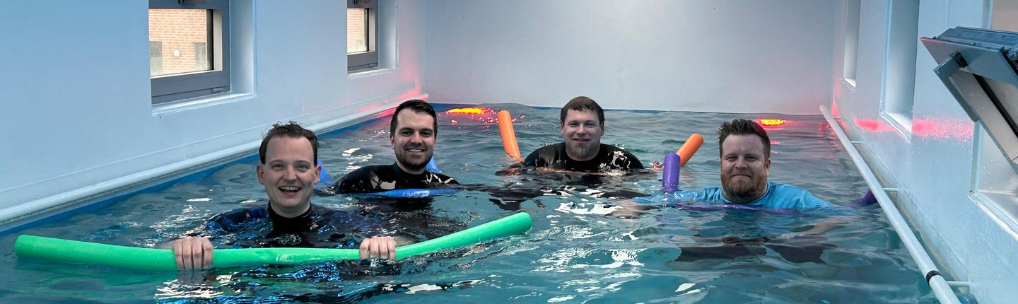 Schwimmcontainer getestet