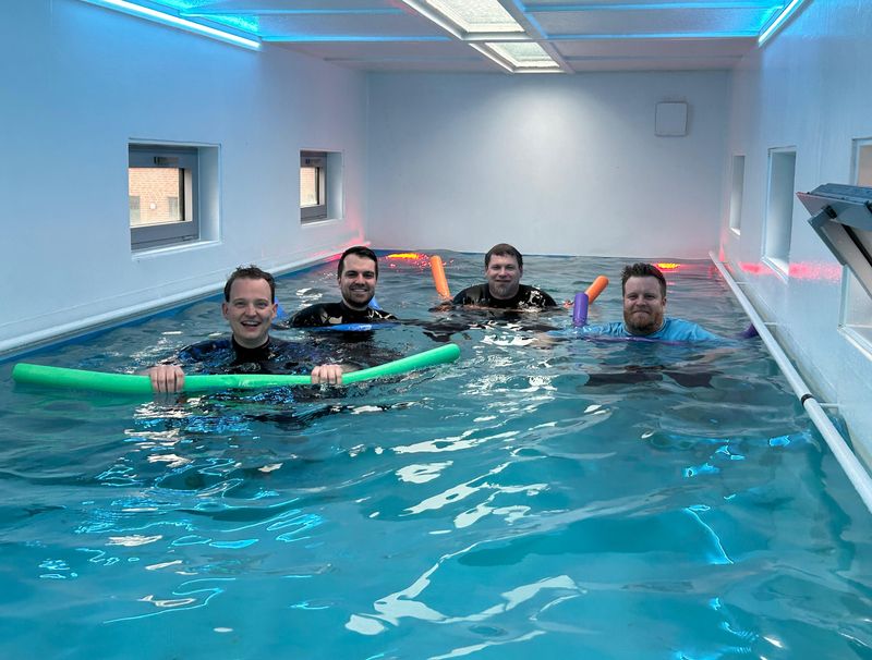 Schwimmcontainer getestet