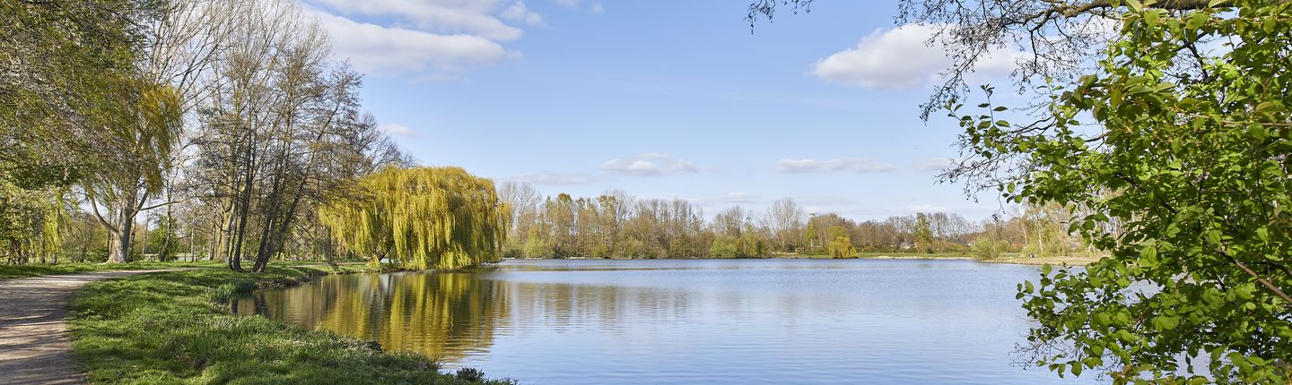 Spazierweg entlang des Berkelsee in Vreden