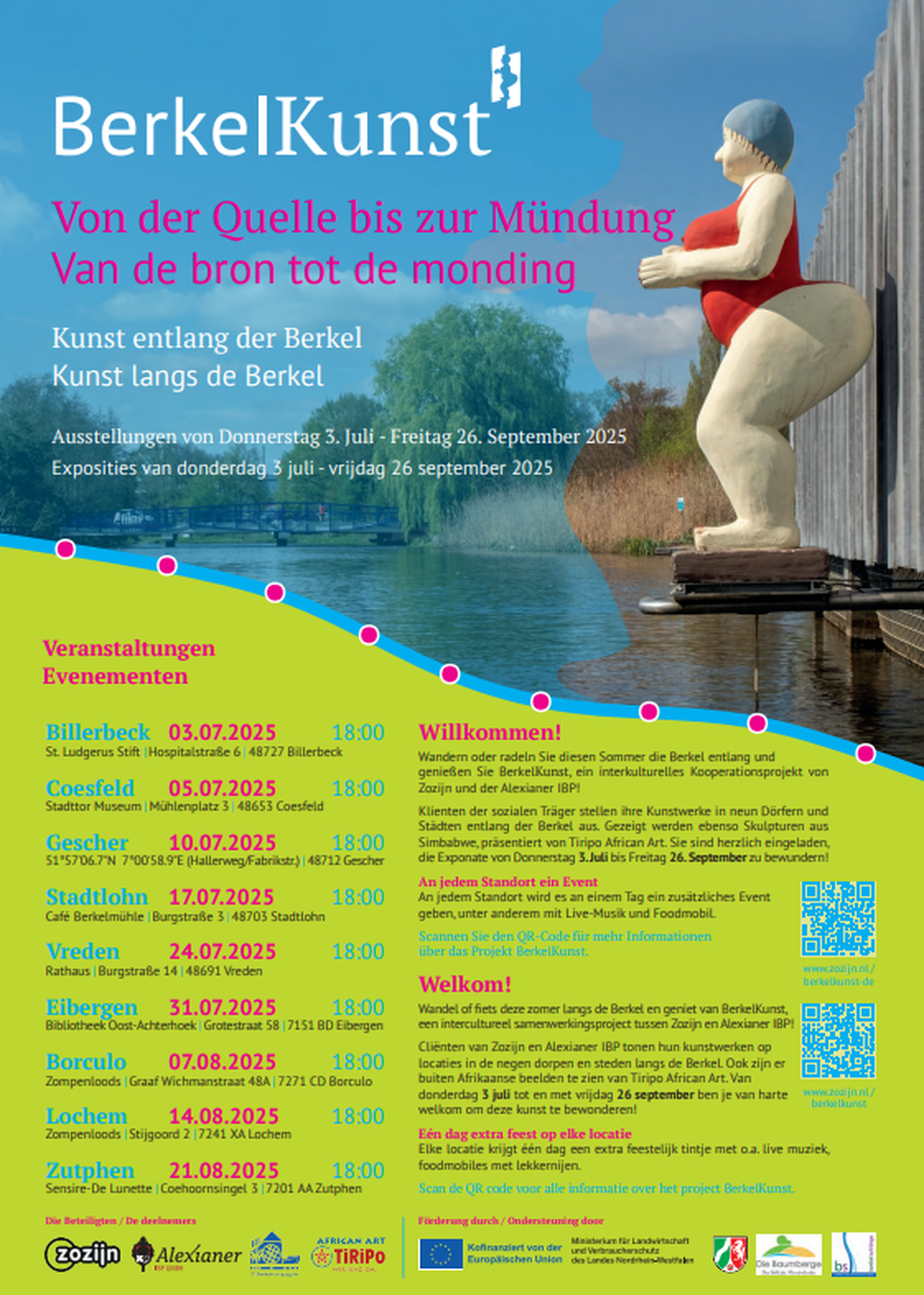 Bild des Flyers der Ausstellung BerkelKunst.