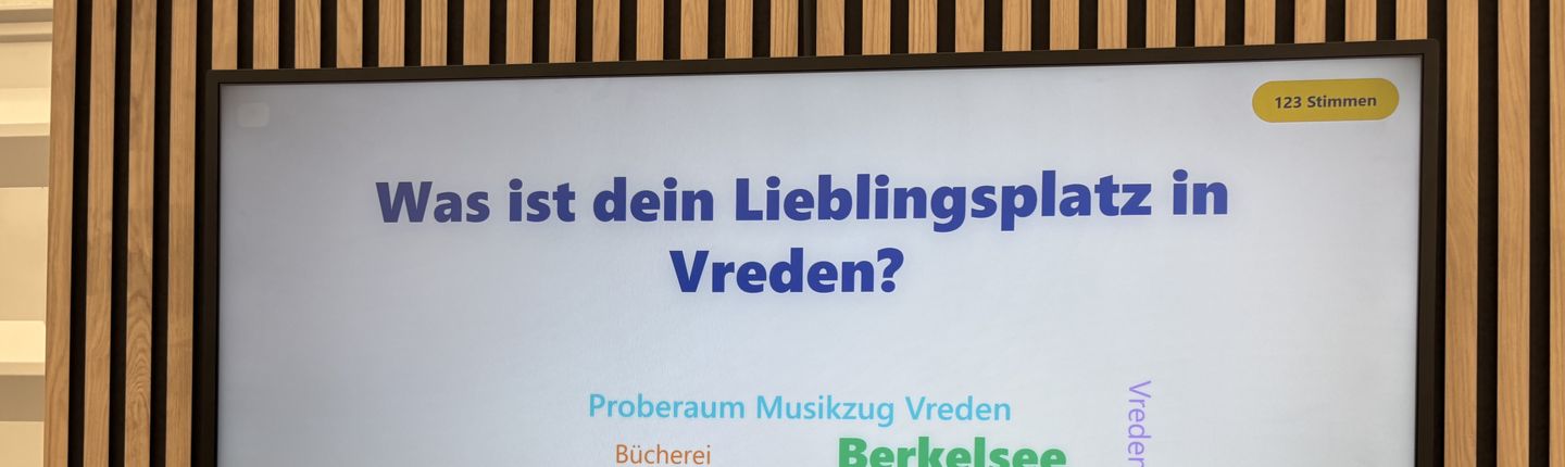 Bild der Wortwolke zur Abstimmung der Lieblingsorte