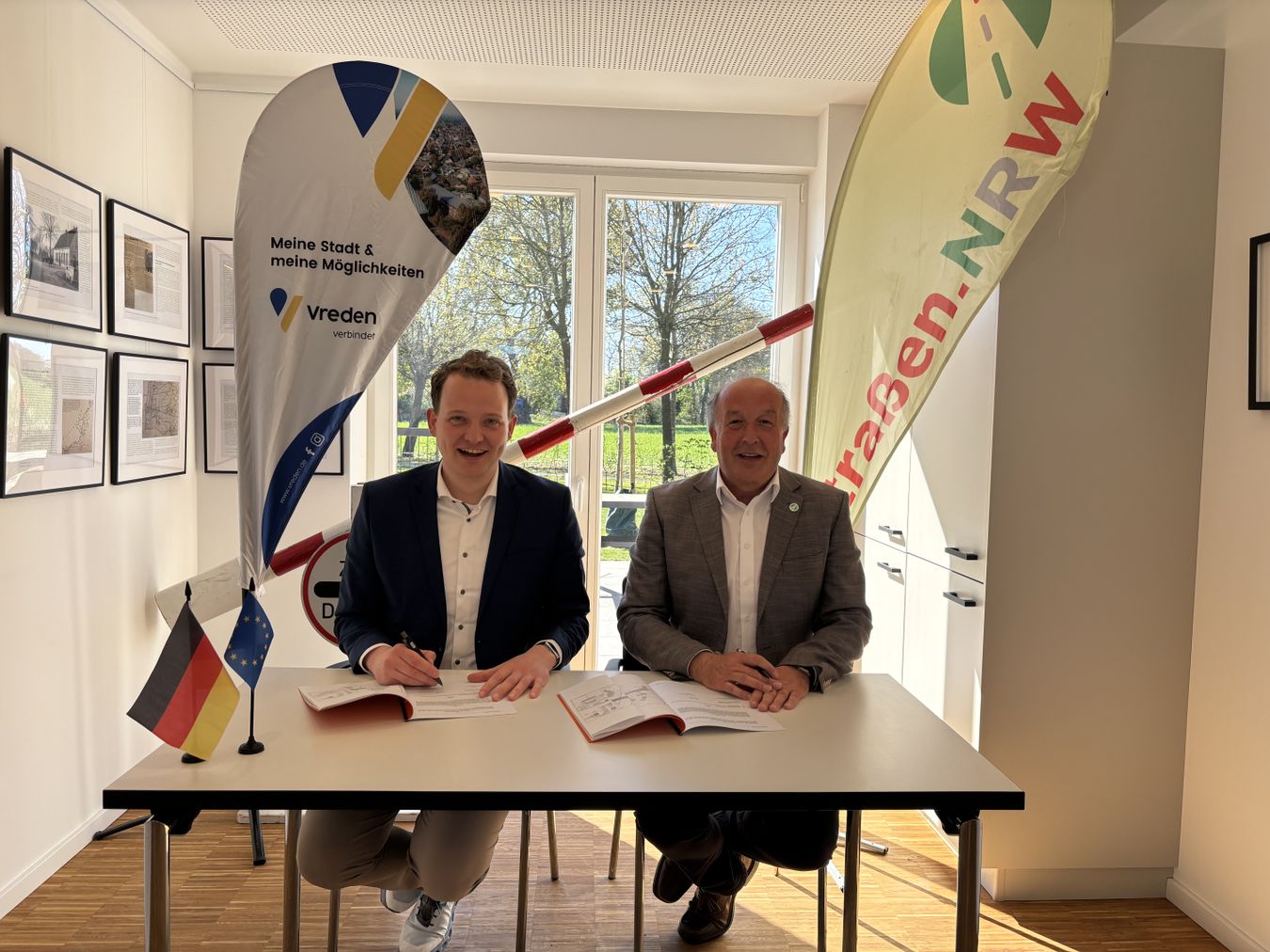 Unterschrift Kurvenbegradigung