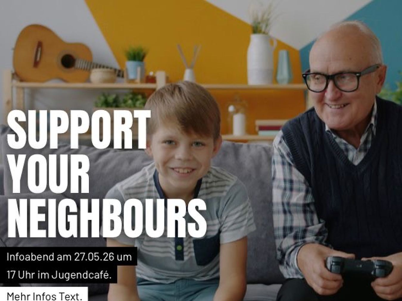 Plakat der Veranstaltung Support your neighbours