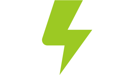 Icoon dat elektriciteit weergeeft.