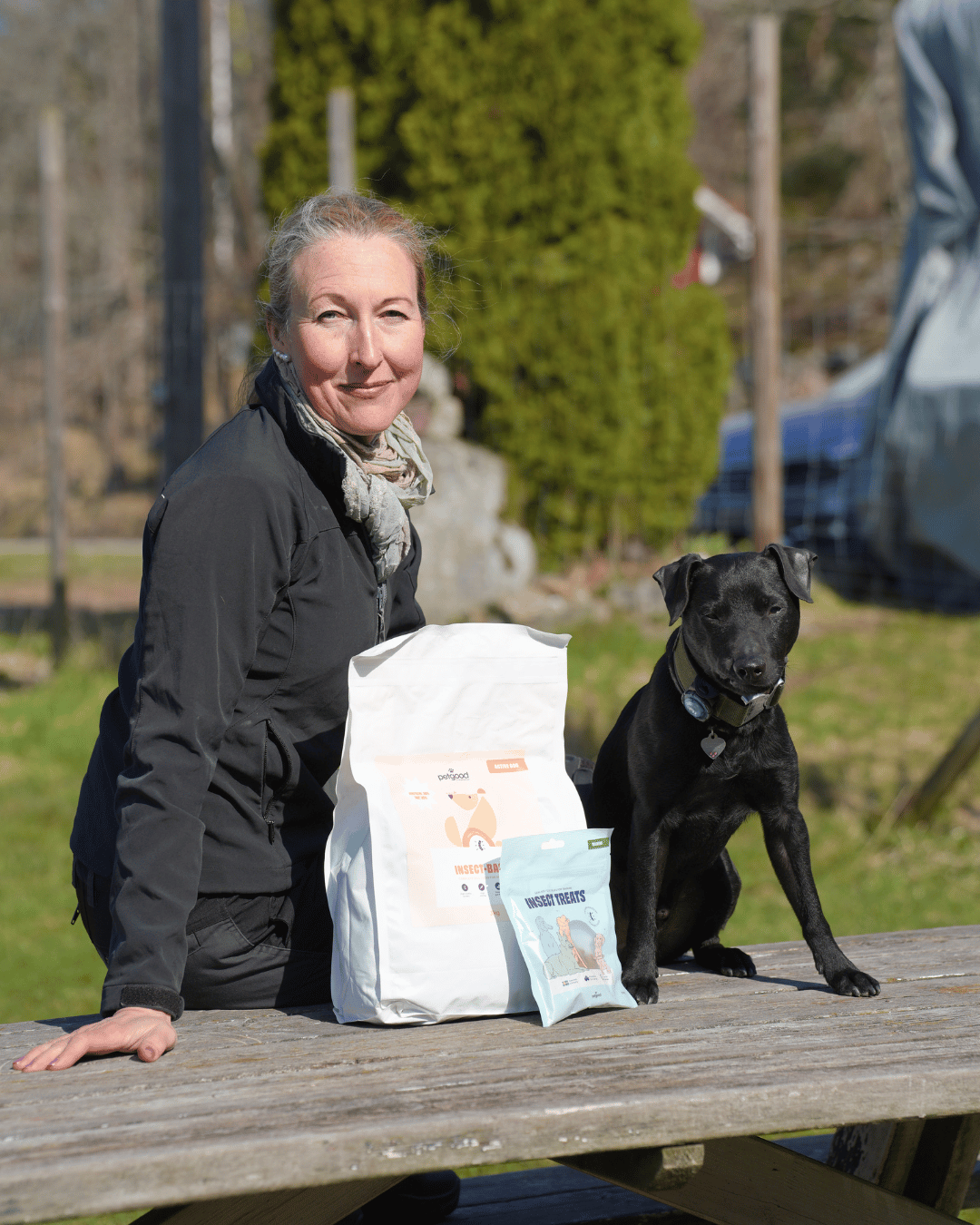 Irene Westerholm med sin hund
