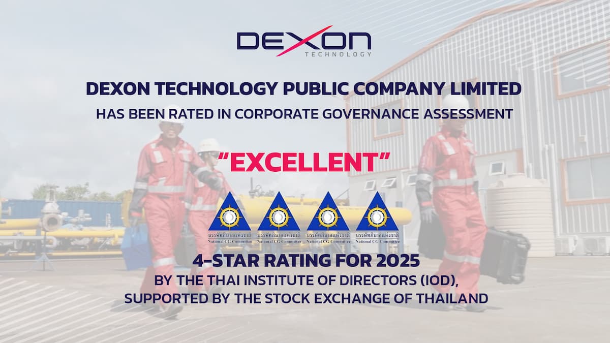 Dexon Earns 4-Star CGR Rating for “Very Good” Corporate Governance