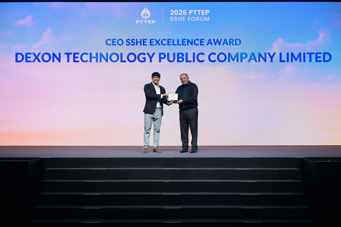 Dexon Received SSHE Excellence Award from PTTEP
