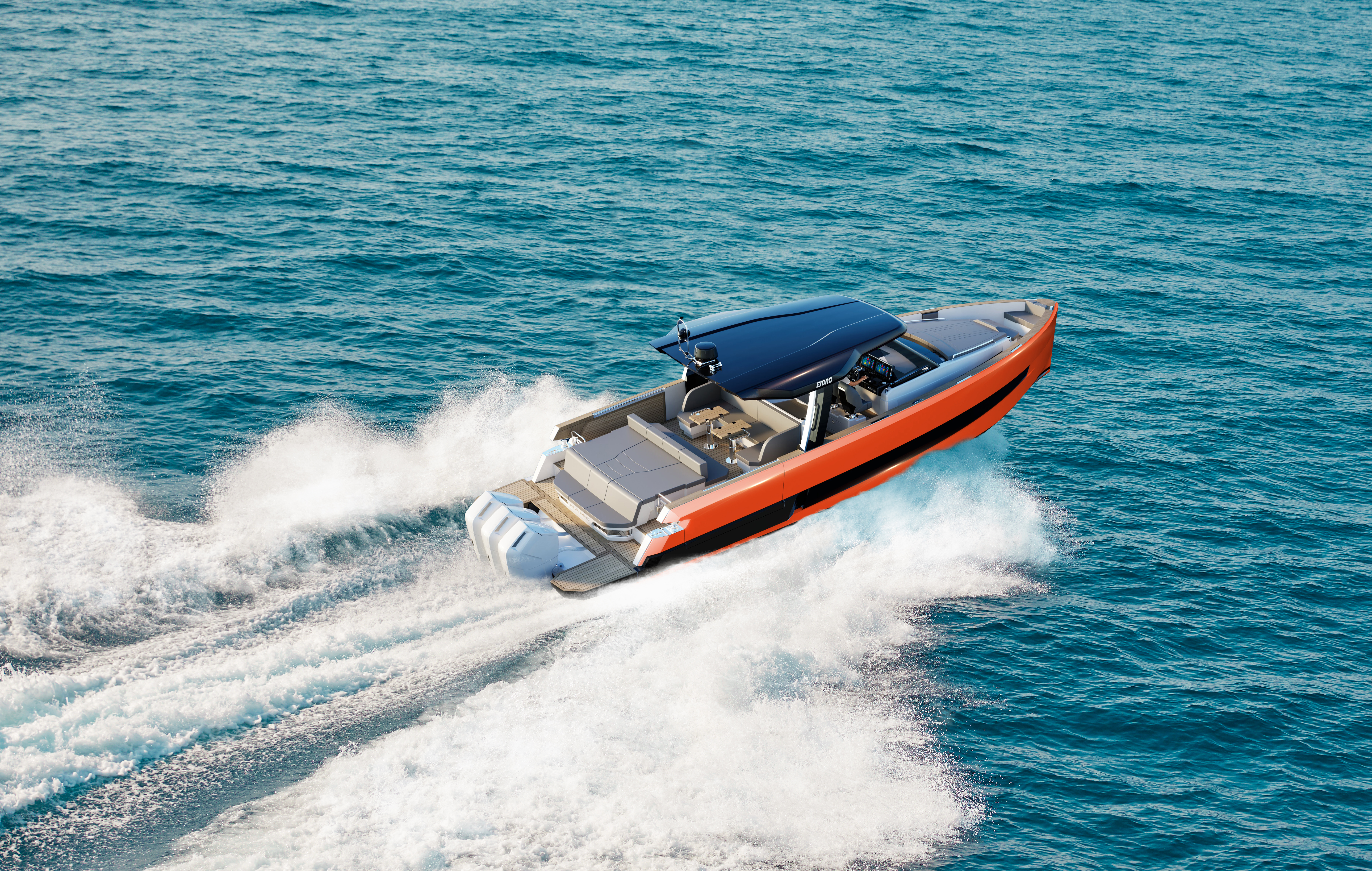 ビンテージ　SCOTT ボディーソフトボード　ボード　OLDブギーボード New Fjord 490 Open/Sport motorboat world premiere | FJORD