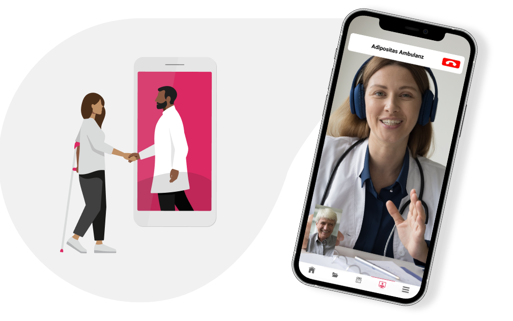 Digitale Sprechstunde beantragen