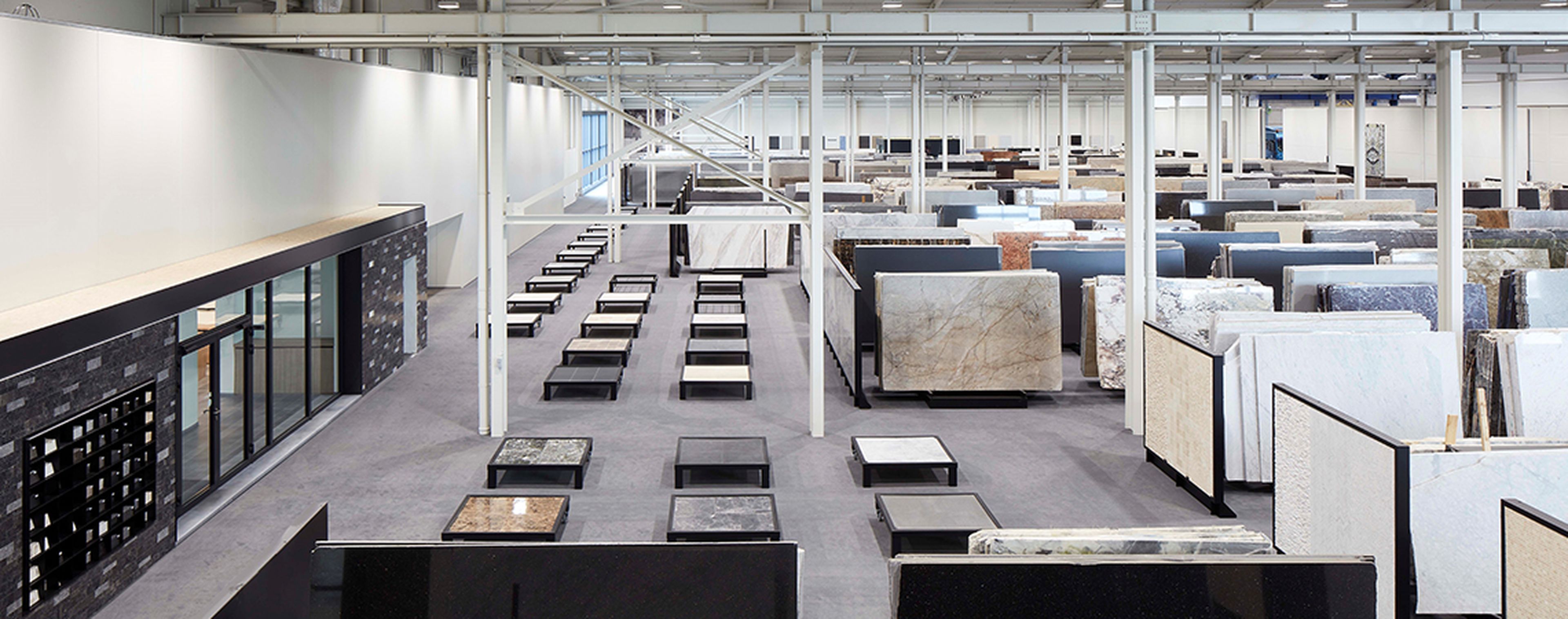 Extensive range of materials and products