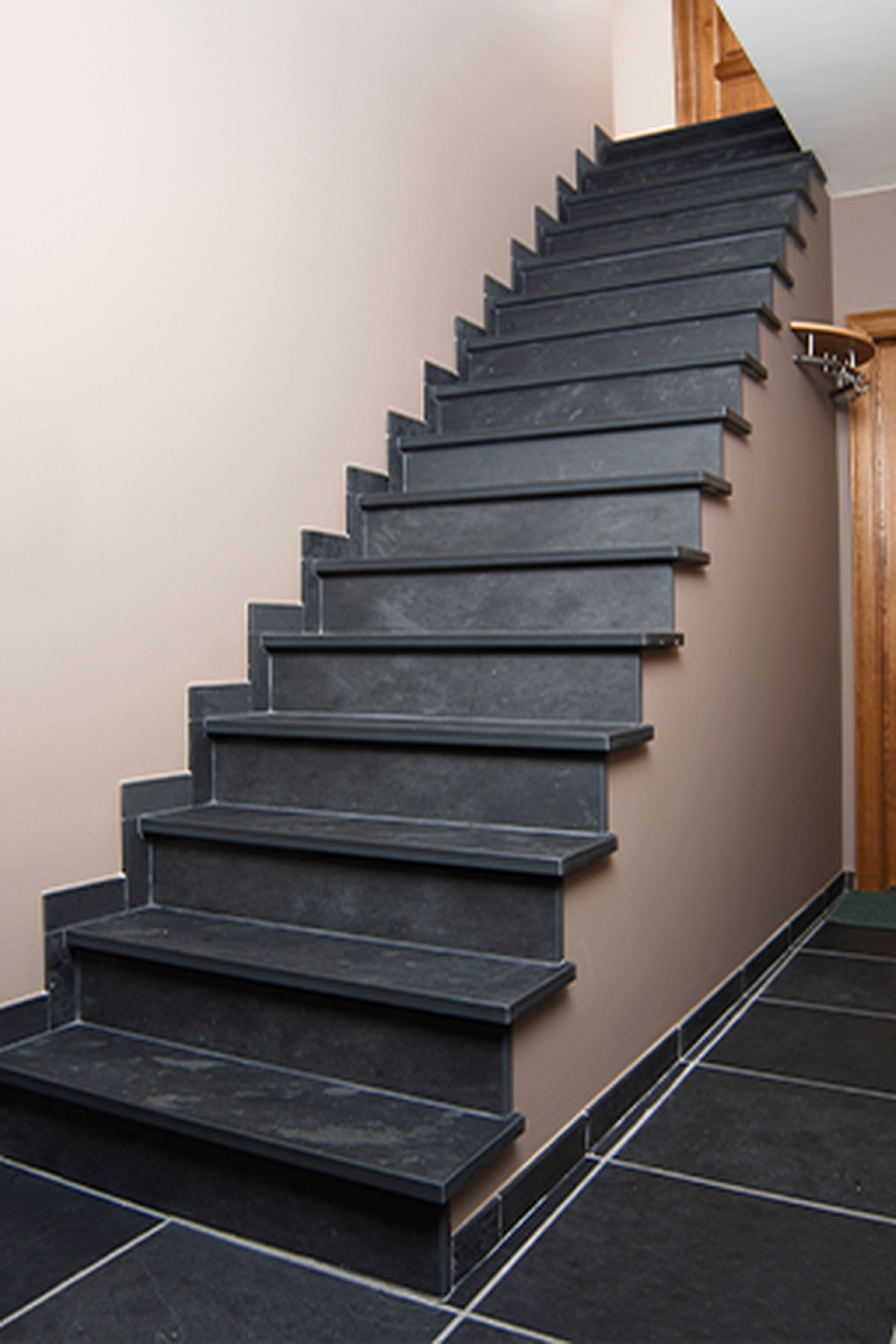 Black Slate Indoor Stairs