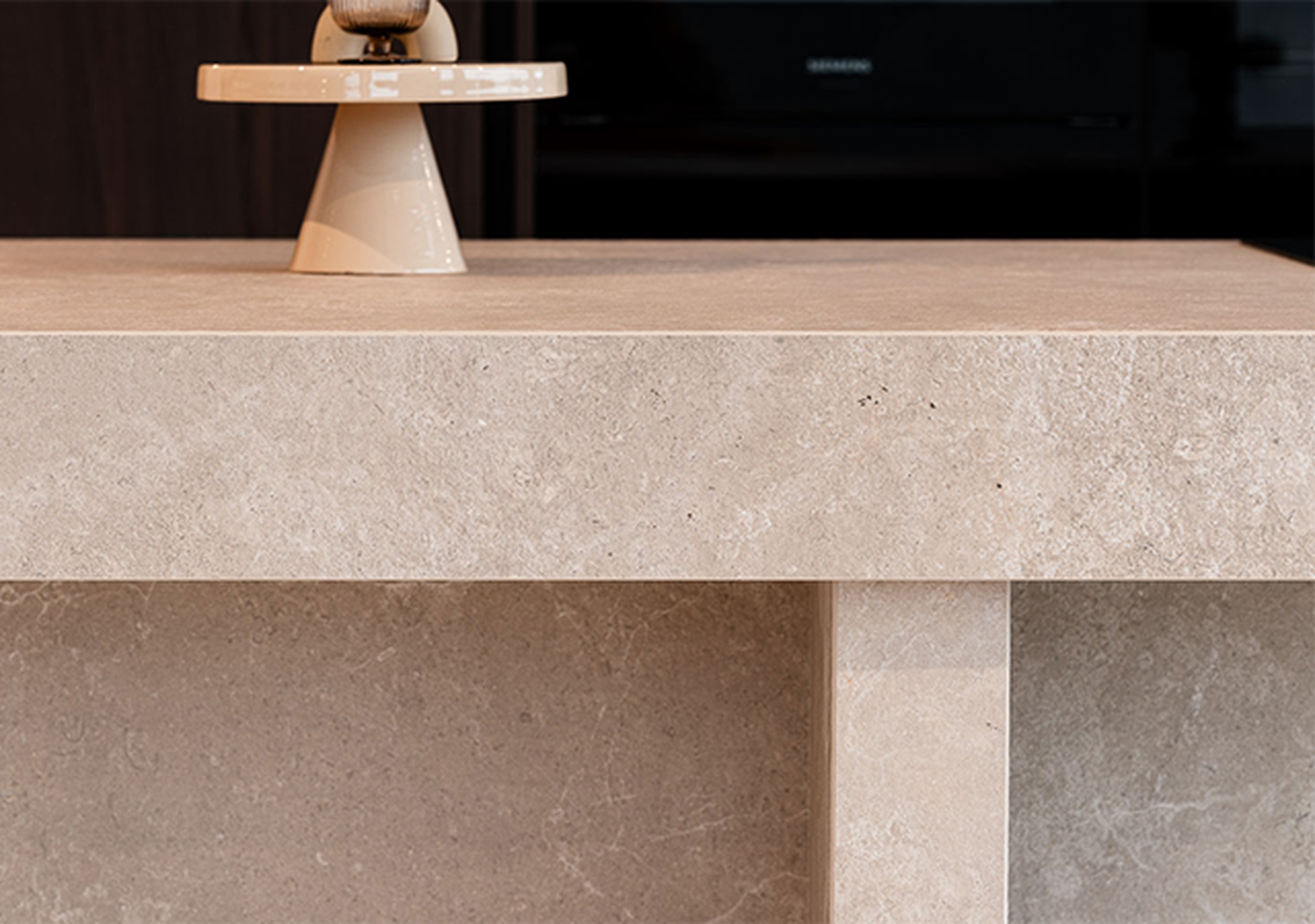 Uniceramica® Limestone-Effect Porcelain Worktops