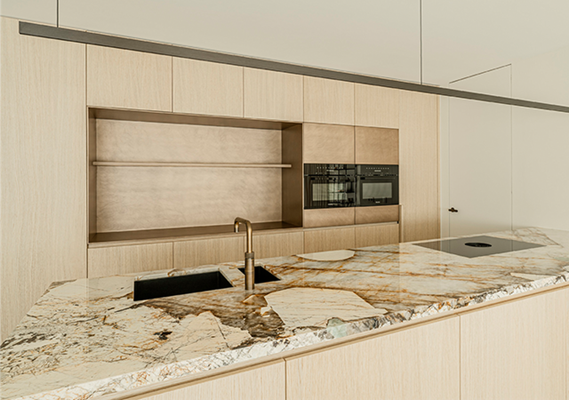 Kwartsieten keukenbladen