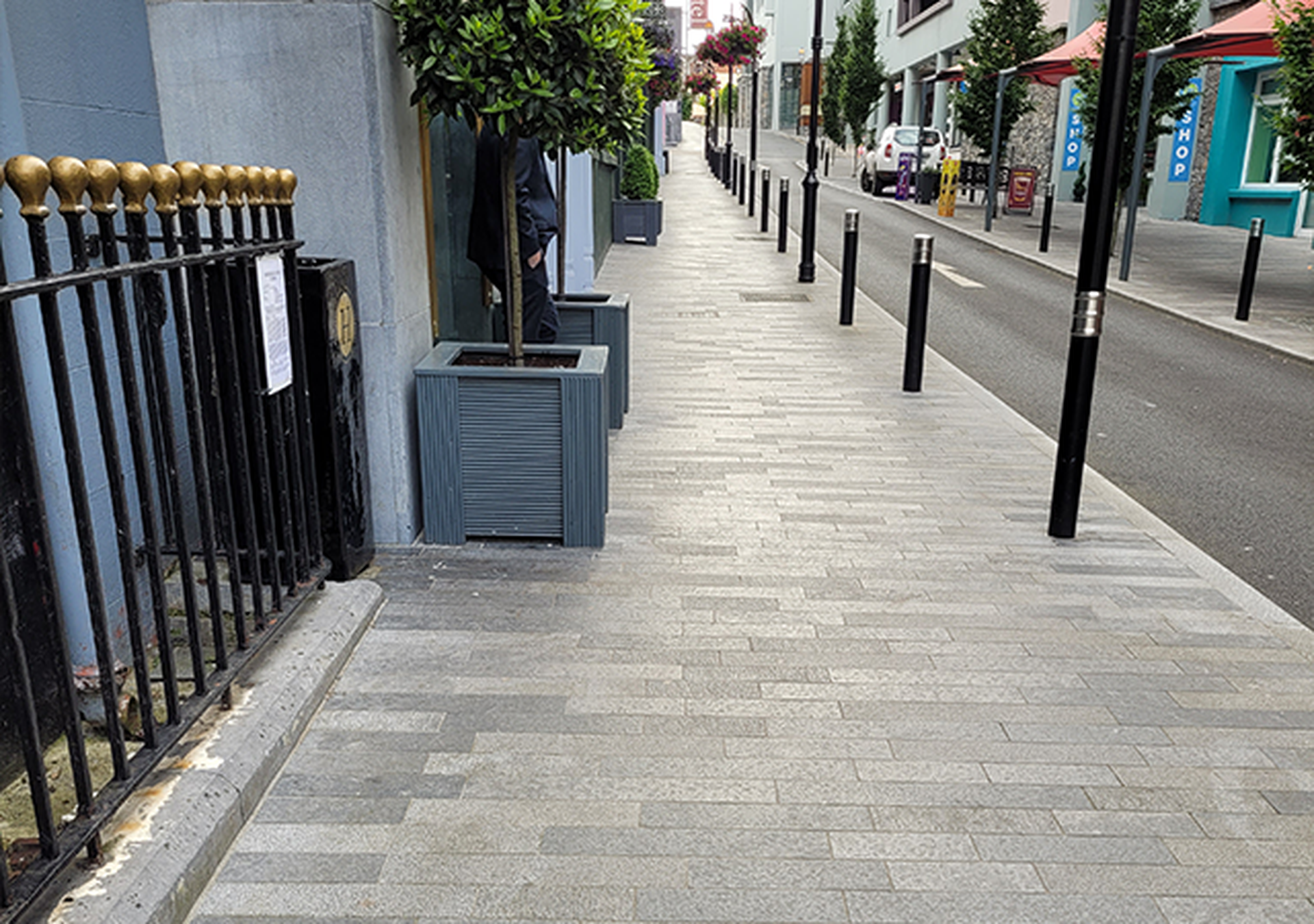 Płyty brukowe z kamienia niebieskiego