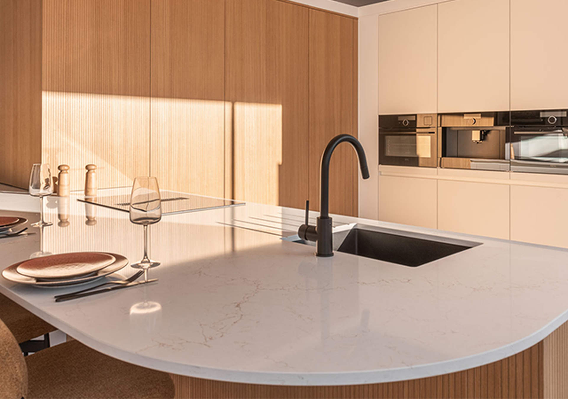 Unistone® marmerlook kwartscomposiet