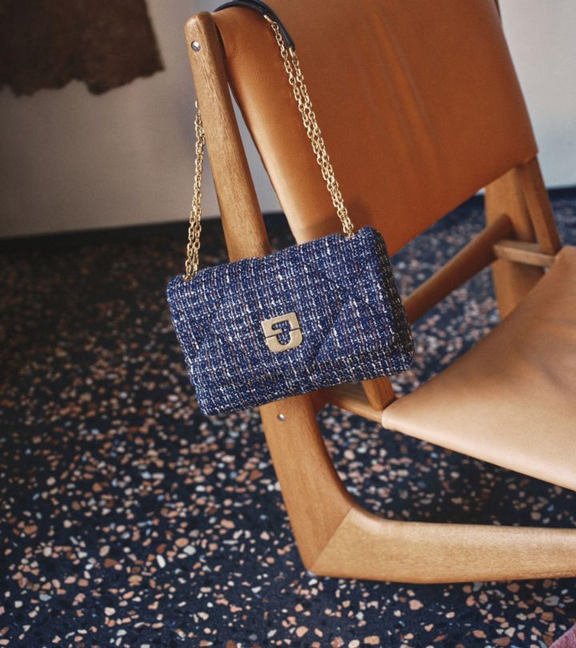 Slider tweed bag Fall winter 2025