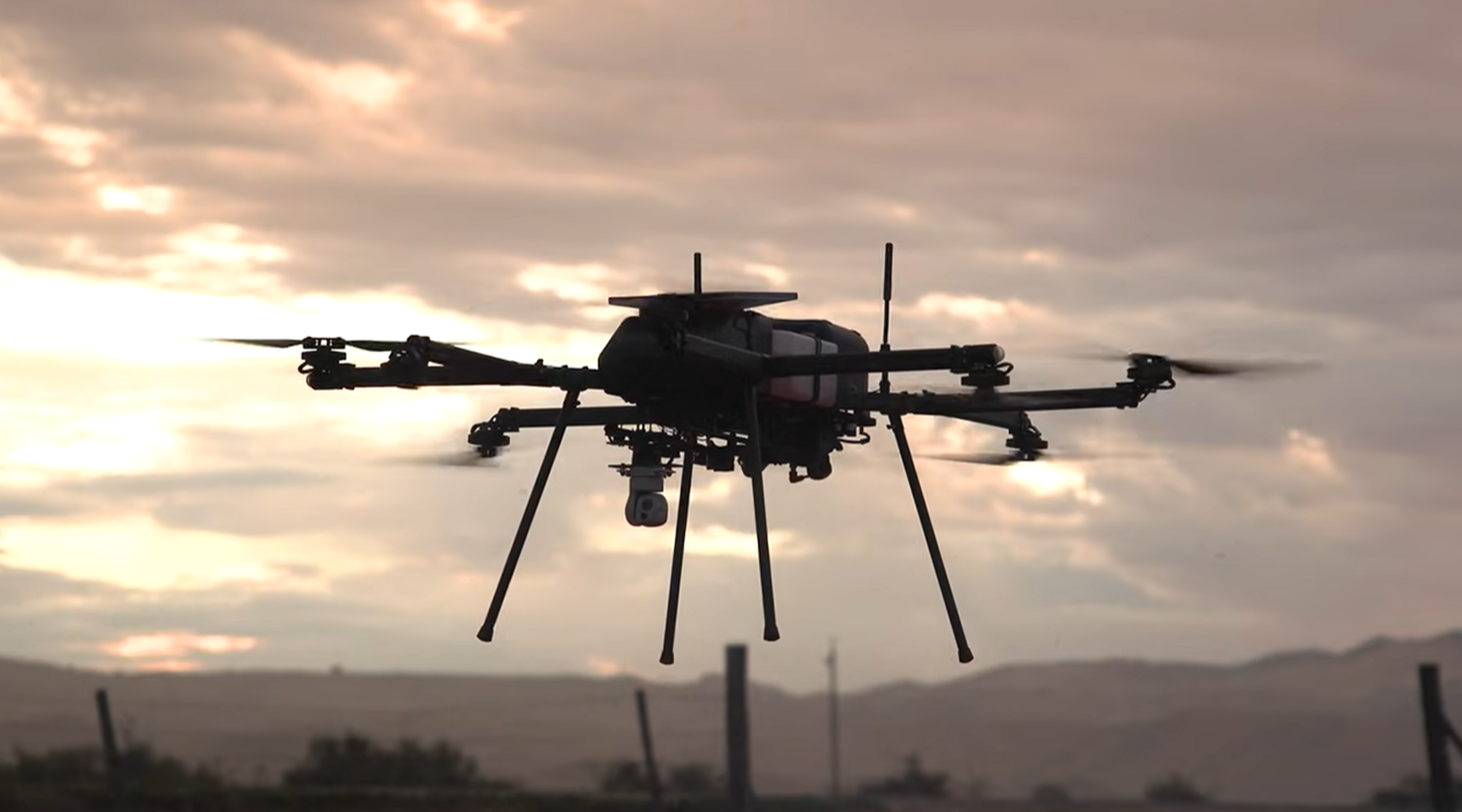 Hybrid Drone with Starlink