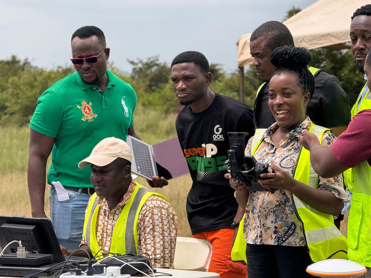 P8 long endurance drone training west africa ground station