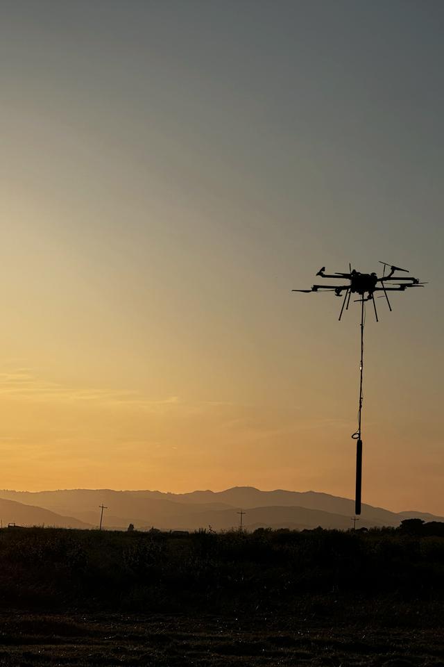 Drone magnetometry for 
mining and resource 
exploration.