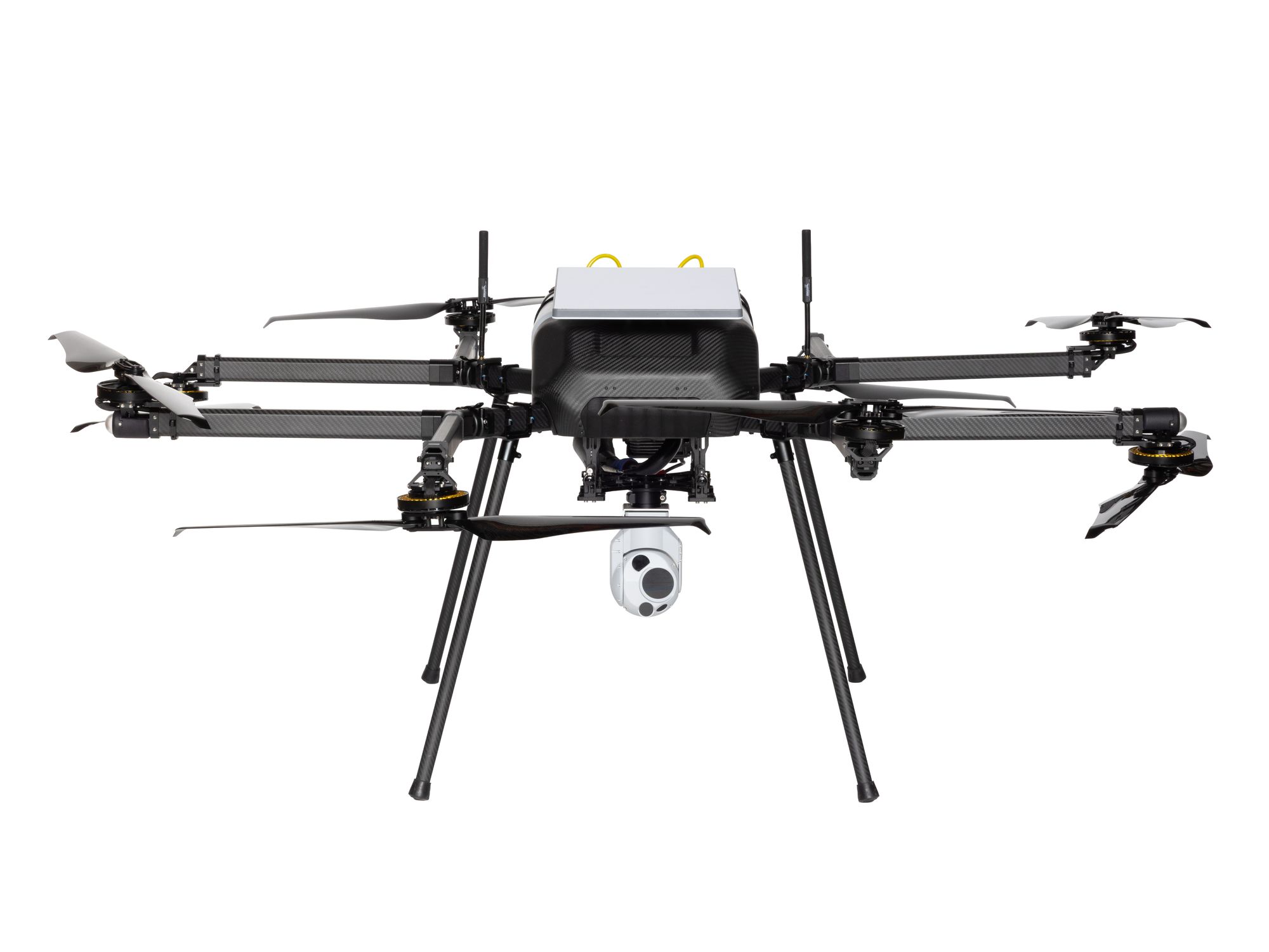 Skyfront Perimeter 8 Hybrid Drone Front View with Starlink and Trillium