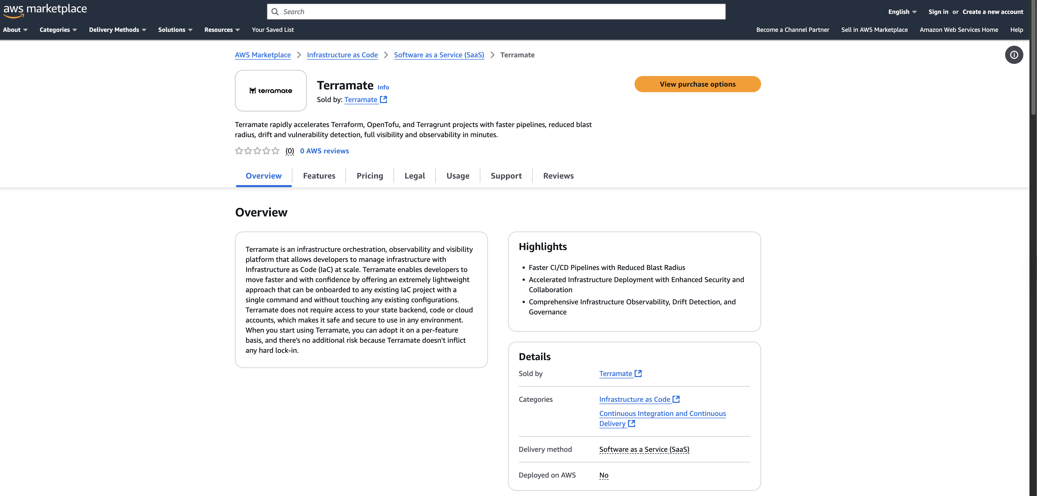 AWS Marketplace Integration