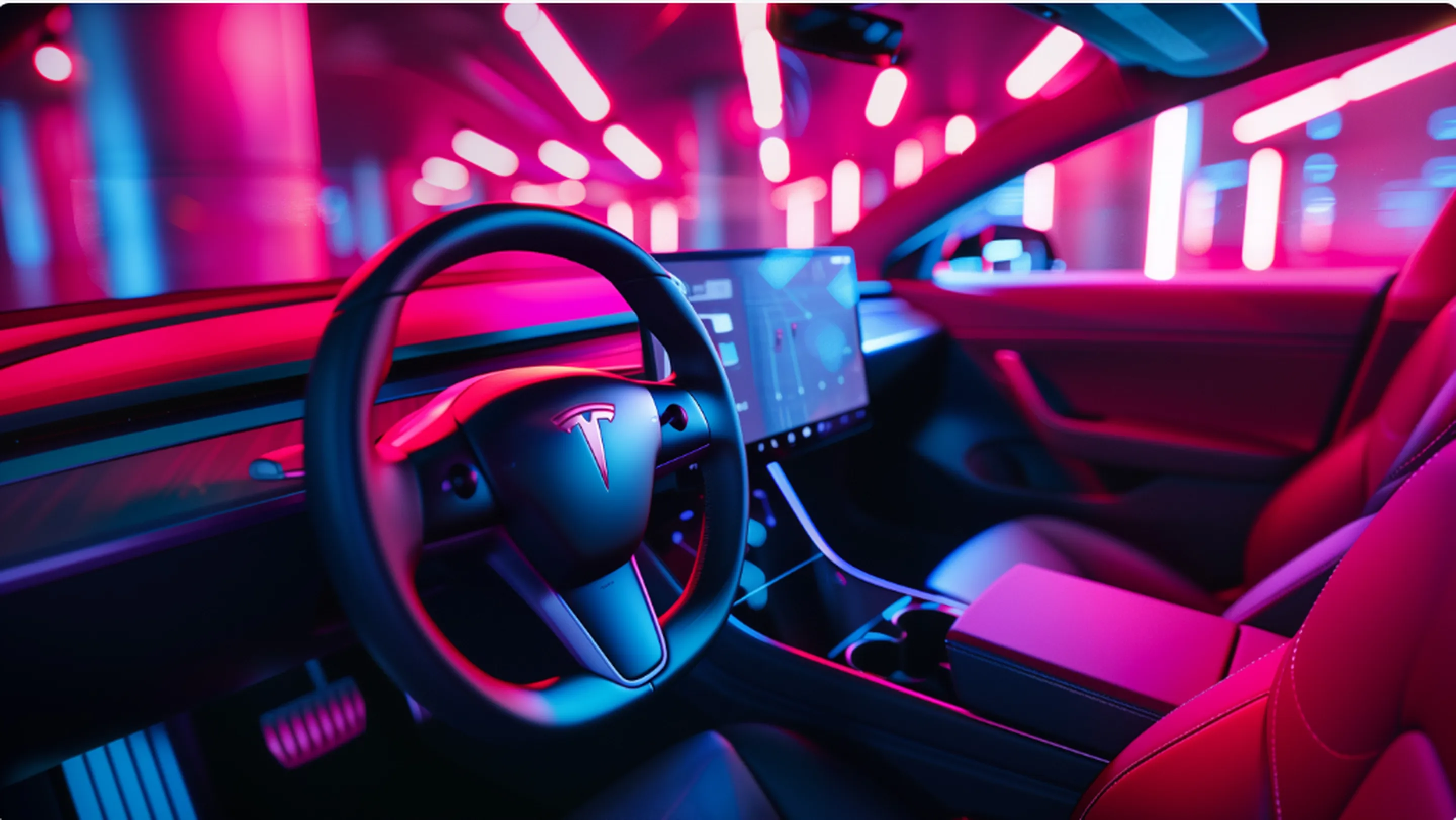 tesla-model 3 occasion interieur