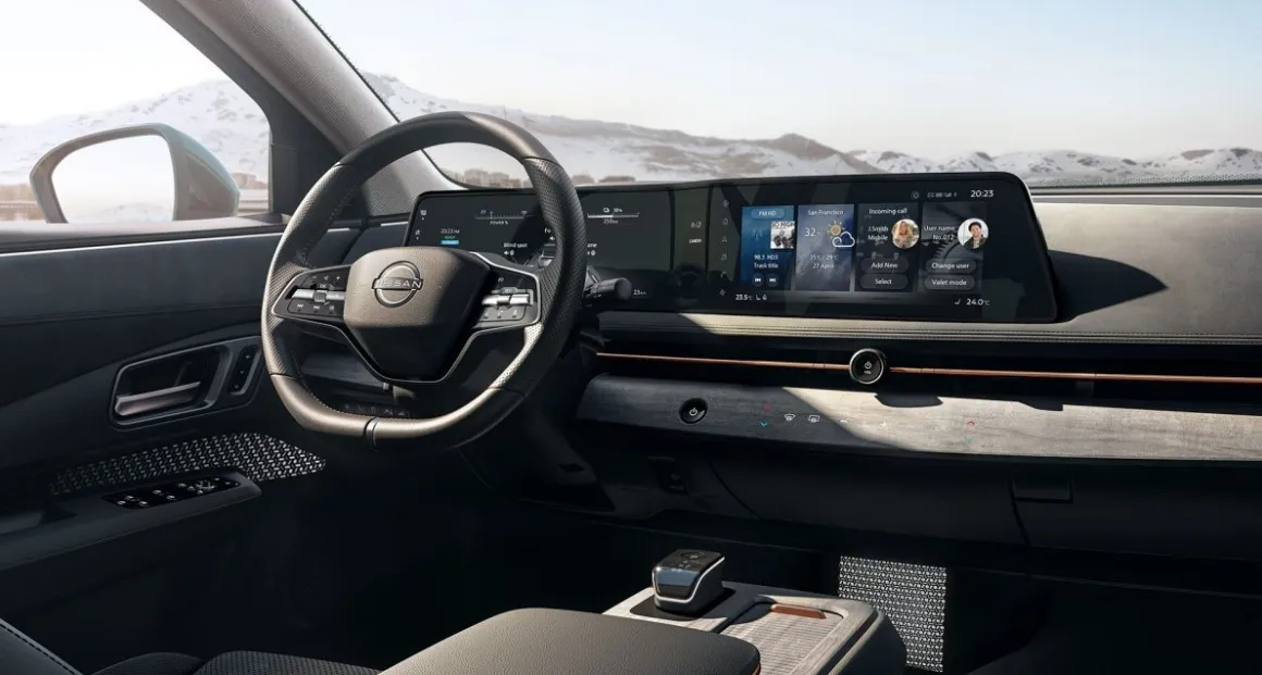 nissan ariya interior nissan ariya leasing