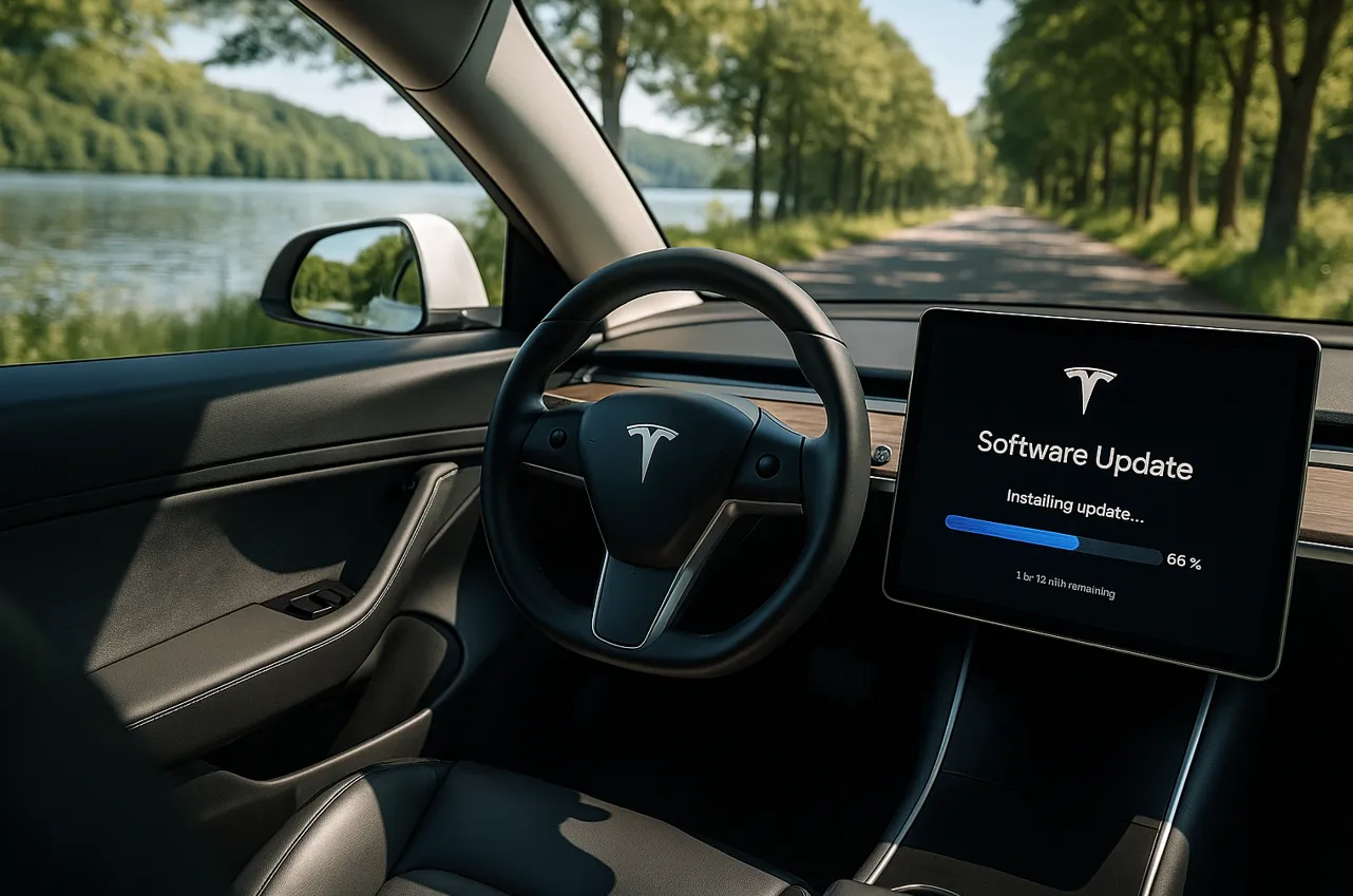 Tesla Jungwagen Software