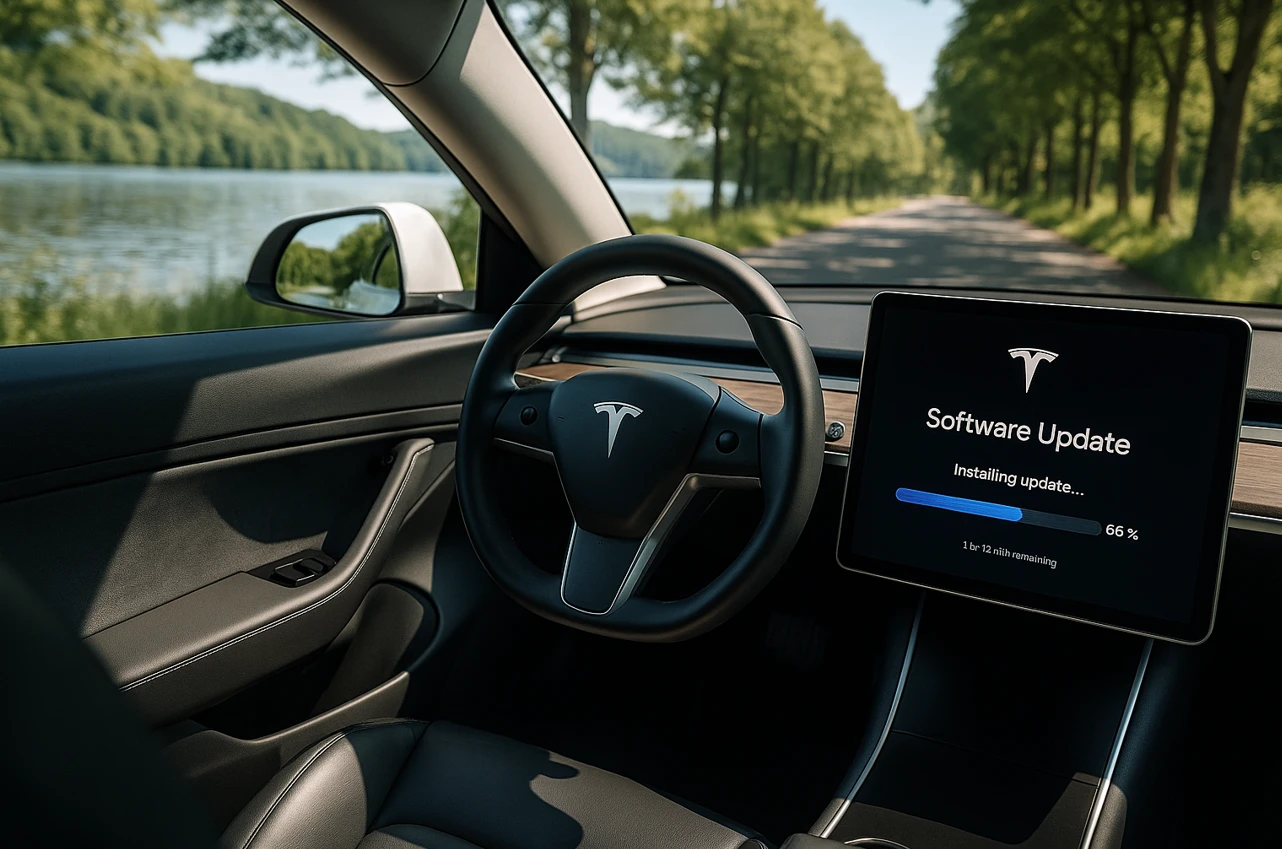 Tesla Jungwagen Software