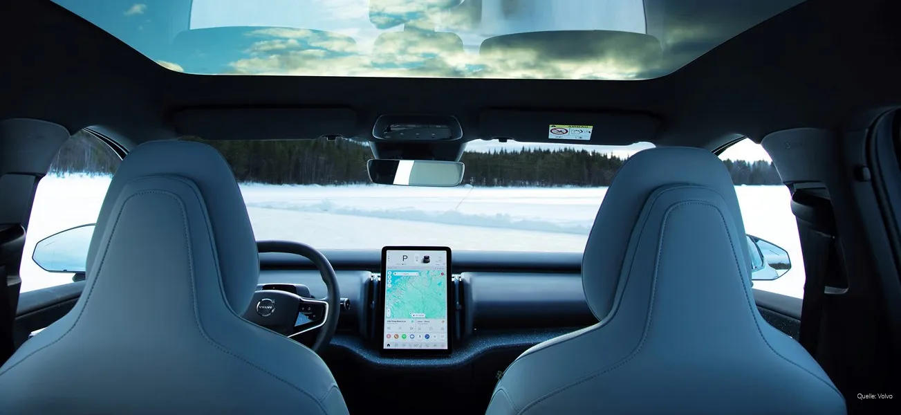 Volvo EX30 Infotainment, Entertainment und Konnektivität