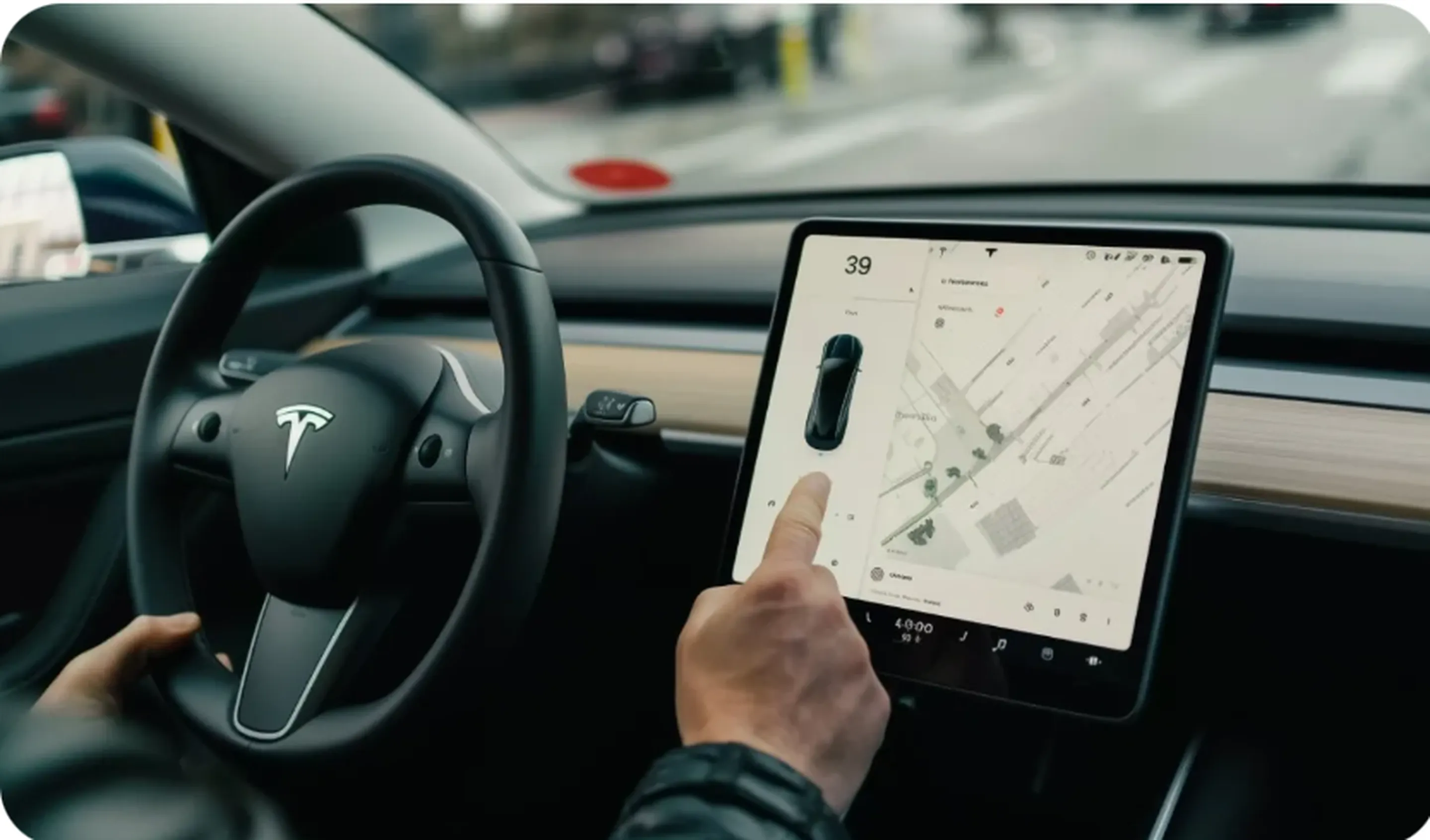 ecran tactile tesla3
