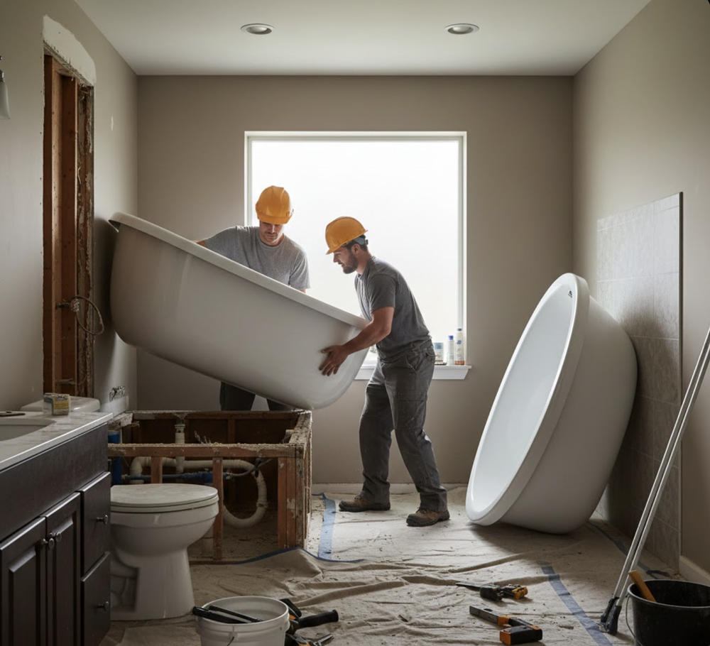 How To Replace A Built In Bath