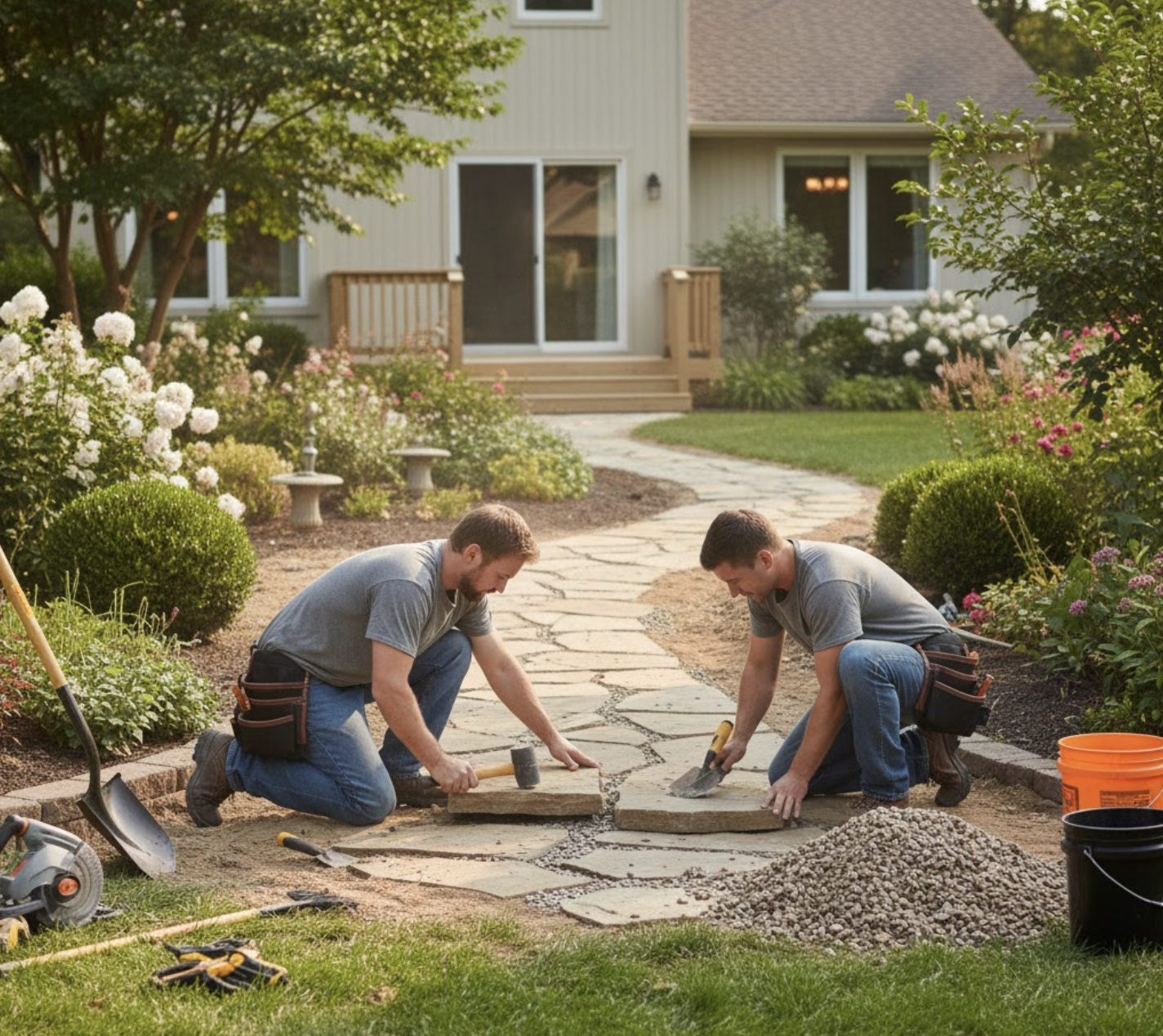 Residential Garden Pathways | JUSTHIRE
