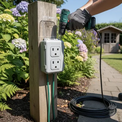 Outdoor and Garden Socket Installation