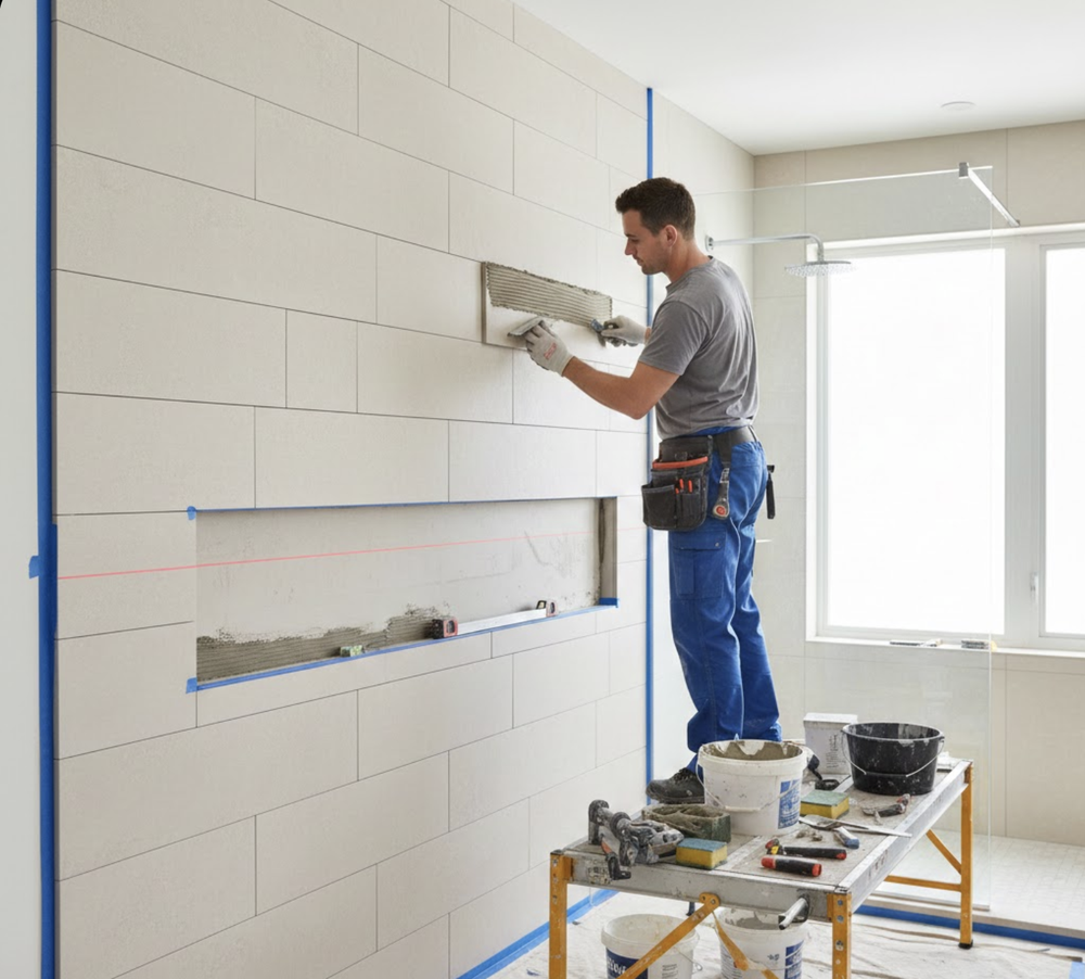 Professional Bathroom Wall Tiling Services