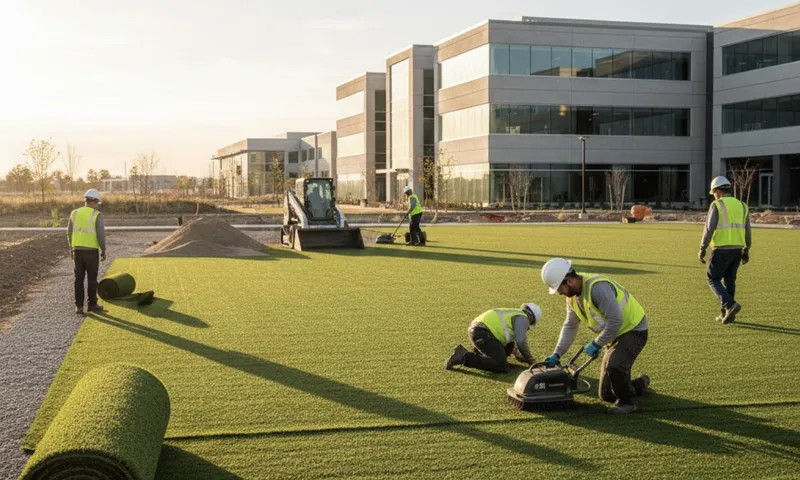 Commercial Artificial Grass Installation