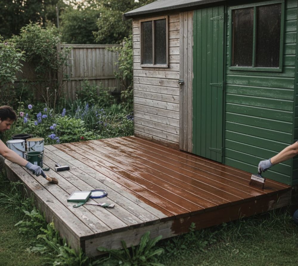 Choosing The Right Paint And Finish For Your Decking Sheds