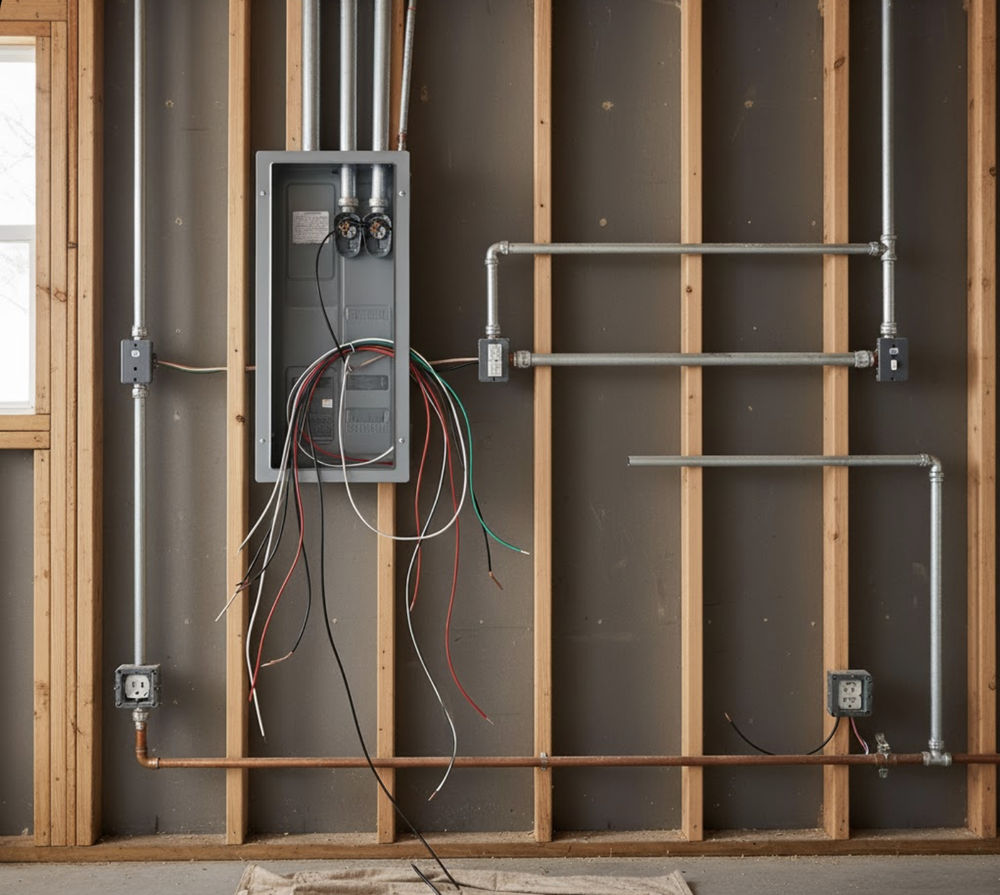 Garage Workshop Power Supply Installation