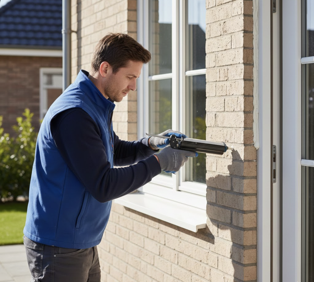 Window Door Frame Caulking