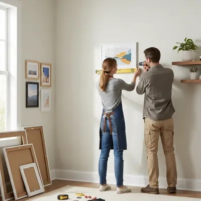 Residential Picture & Shelf Hanging