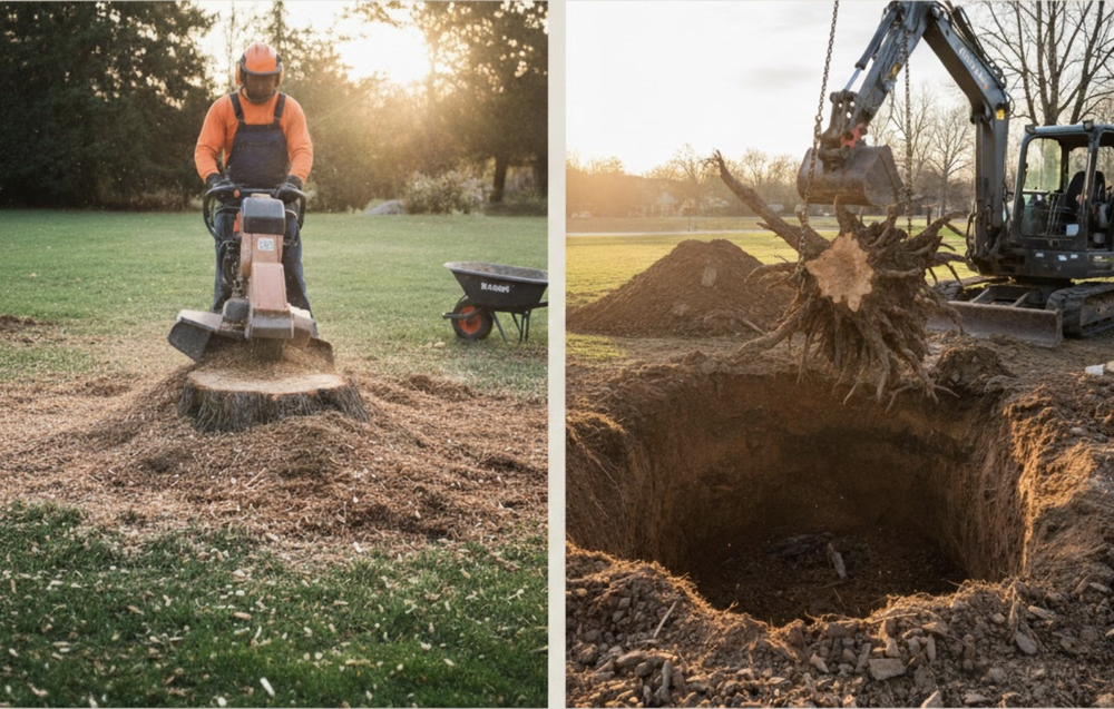 The Complete Guide To Stump Grinding Vs Stump Removal