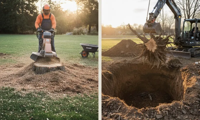 The Complete Guide to Stump Grinding vs Stump Removal