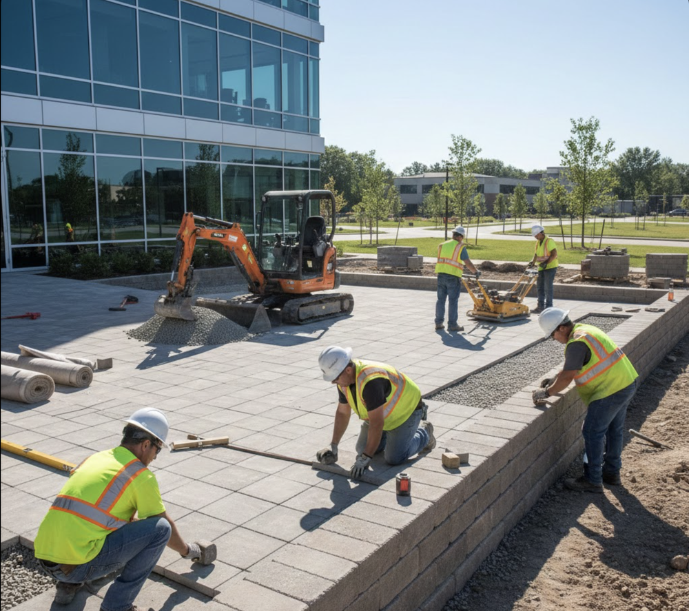 Commercial Patio Installation
