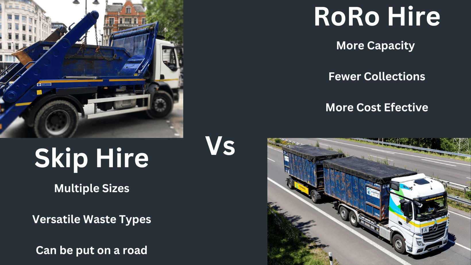 Skip Hire vs RoRo JustHire
