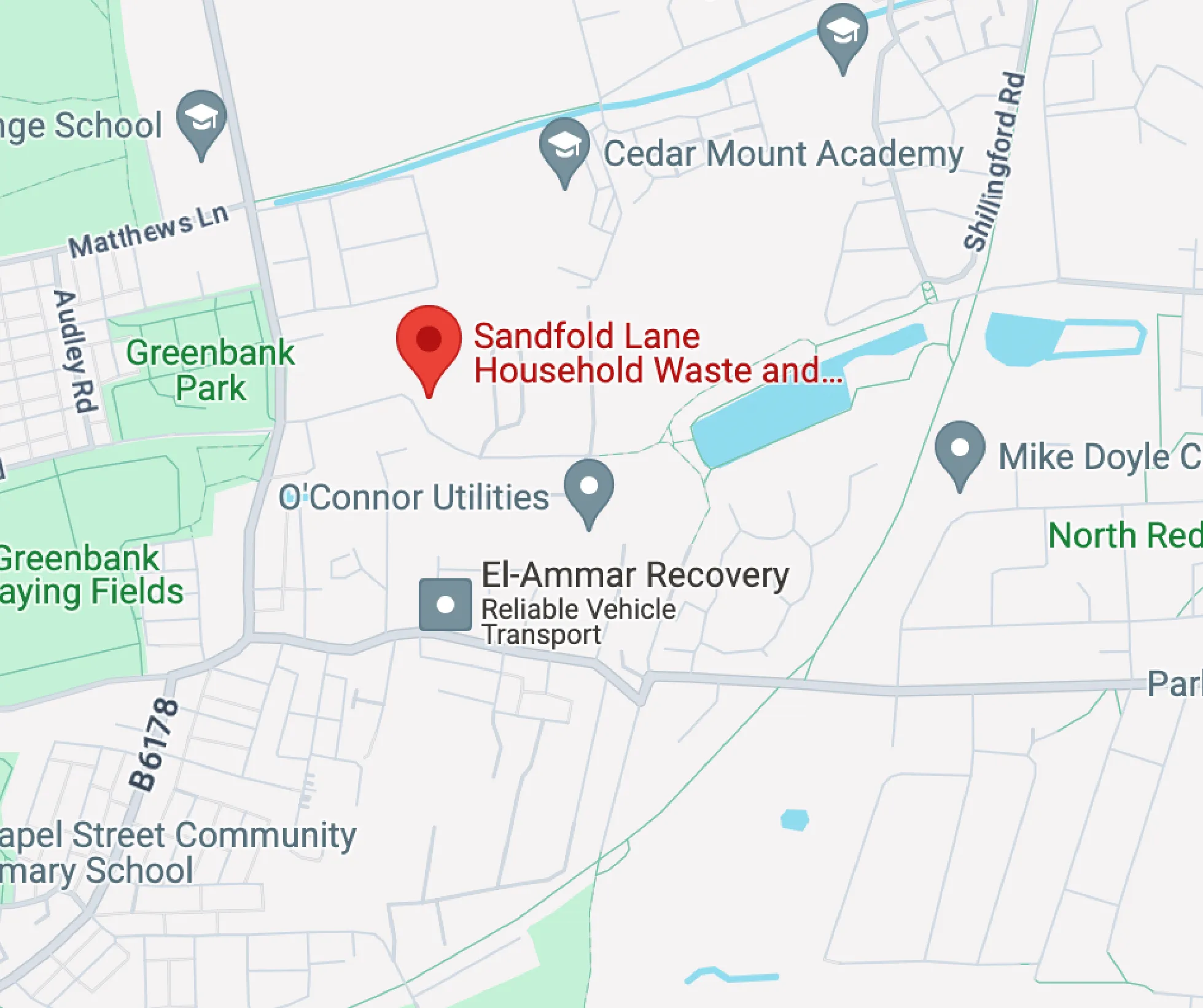 Sandfold Lane Household Waste Recycling Centre