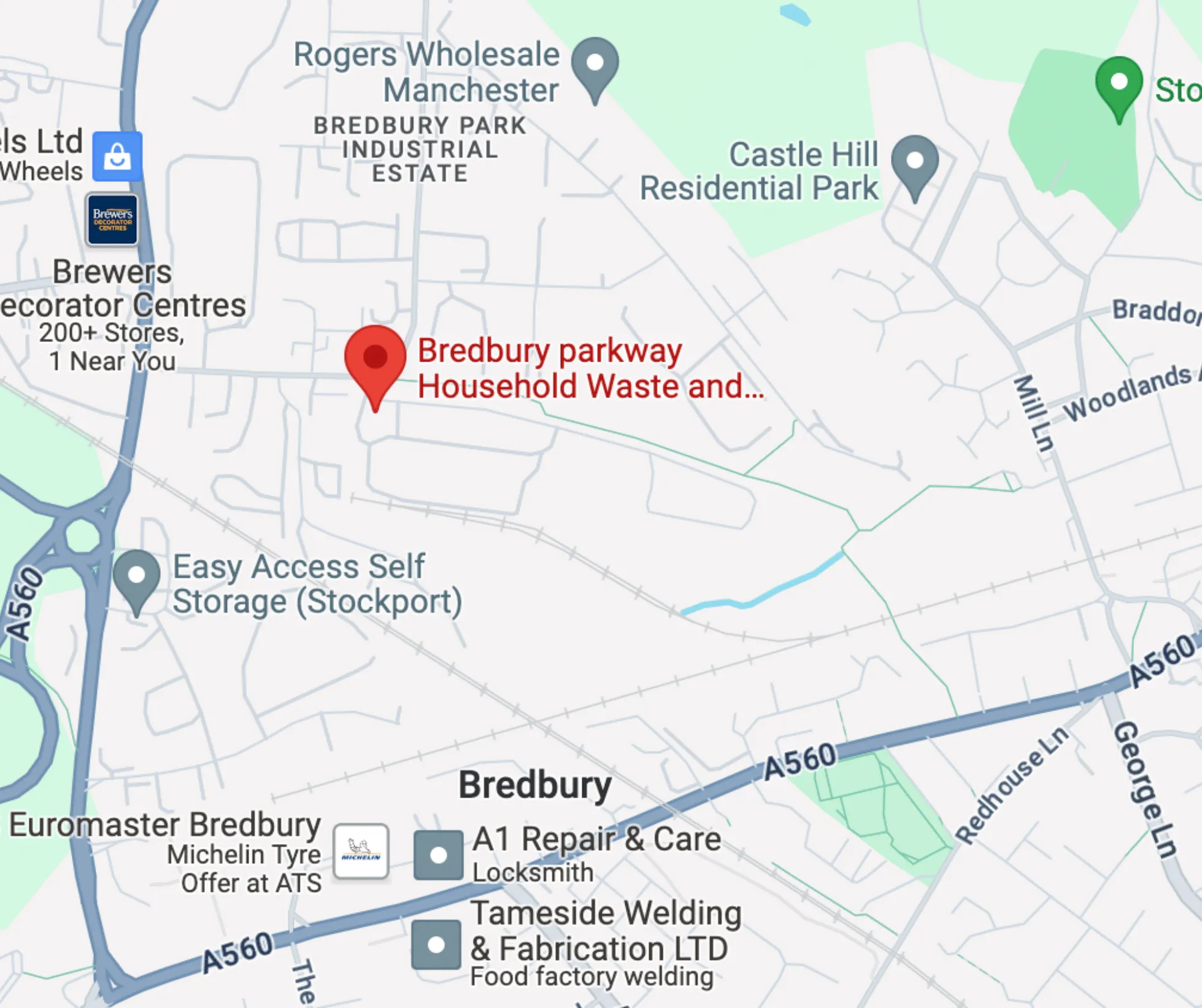 Bredbury Parkway Household Waste Recycling Centre