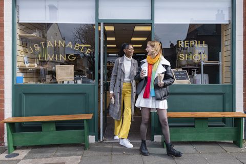 Customers celebrating Small Business Saturday UK