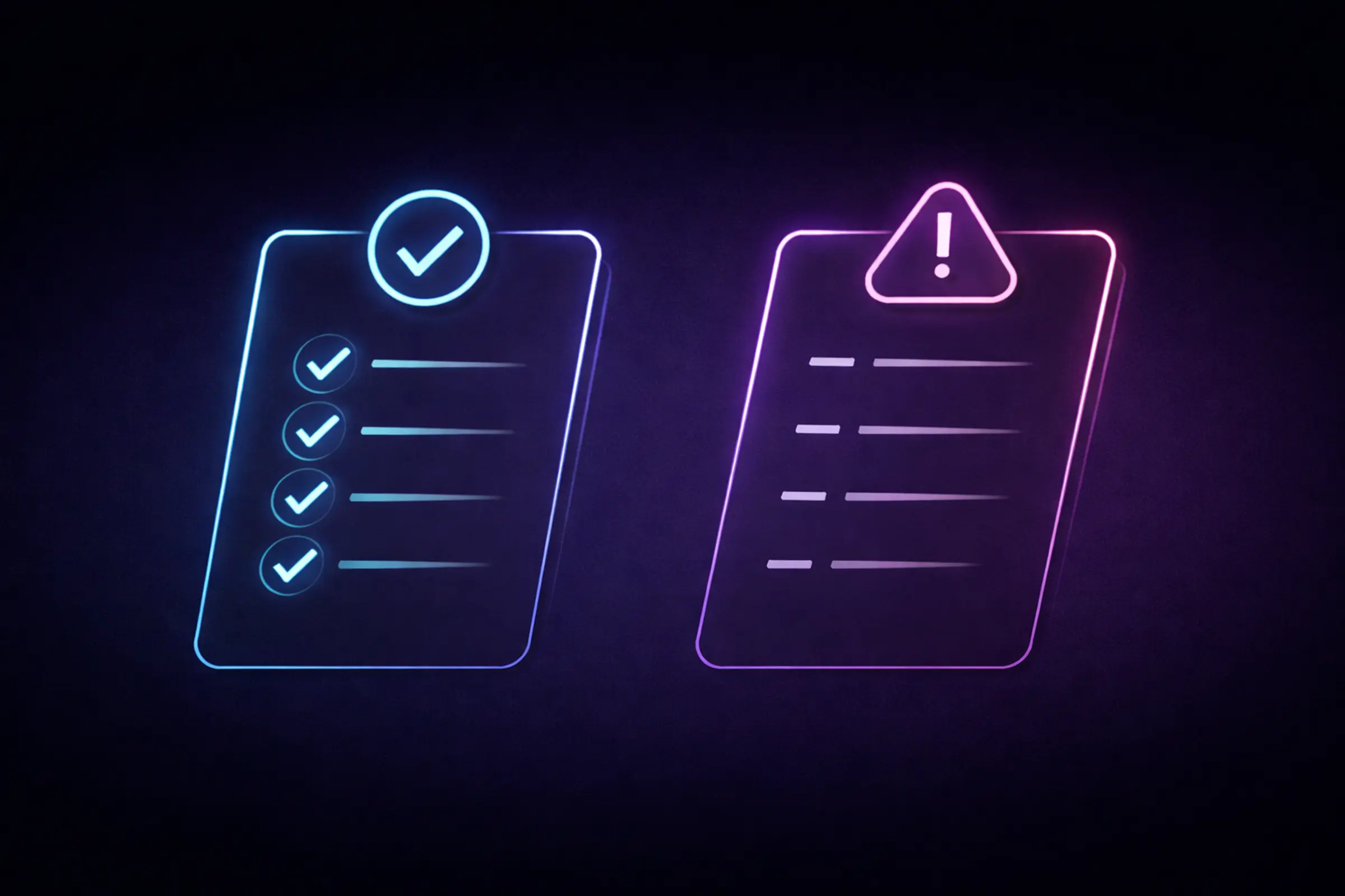 Zwei Checklisten für Insights Artikel auf der ONEDOT Homepage